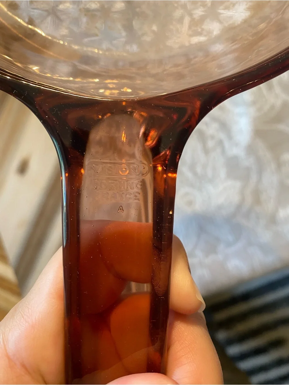 VTG Corning VISIONS AMBER Brown Glass 7